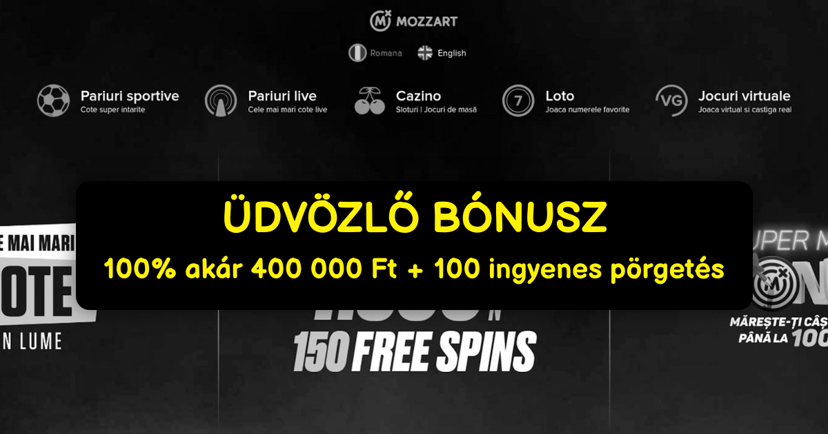 Mozzart Casino: Fedezd Fel a Legjobb Online Kaszinót | Üdvözlő Bónusz